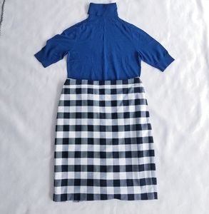 Ann Taylor BW Checkered Skirt